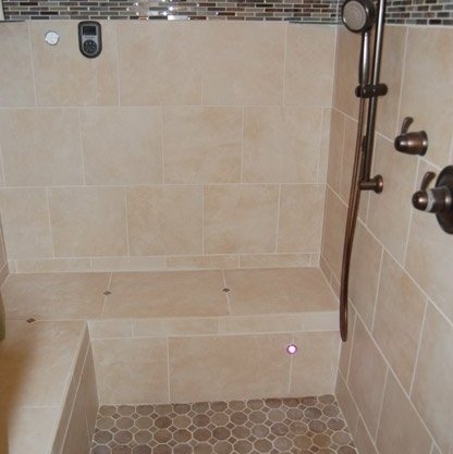 Bathroom installation in Moline, IL by Traditional Floors