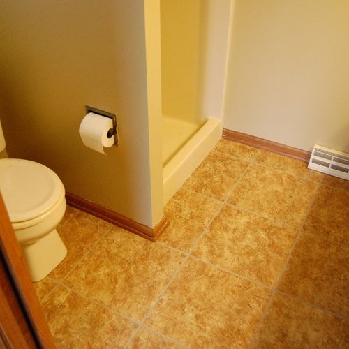 Bathroom installation in Milan, IL by Traditional Floors