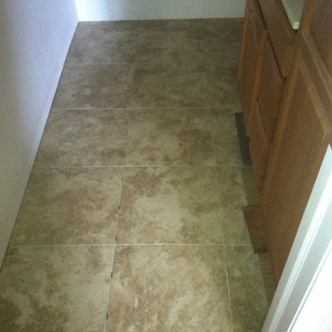 Bathroom installation in Colona, IL by Traditional Floors