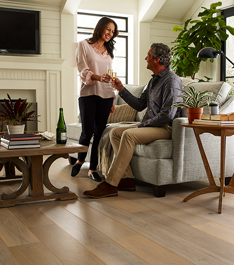 Couple sharing drinks from Traditional Floors in Milan