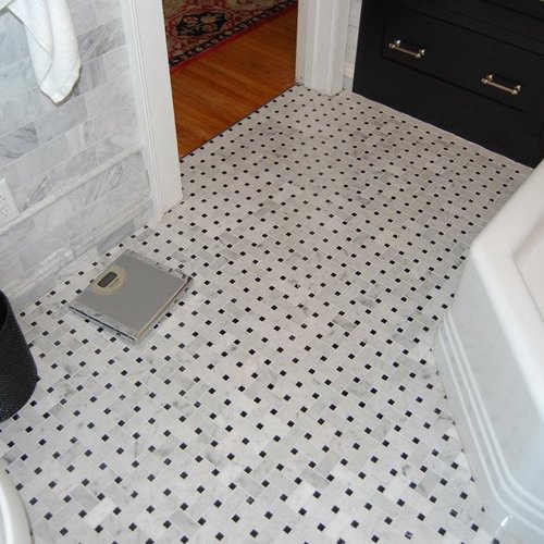Bathroom installation in Milan, IL by Traditional Floors