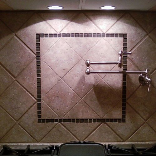 Backsplash installation in Viola, IL by Traditional Floors