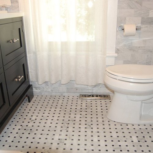 Bathroom installation in Milan, IL by Traditional Floors