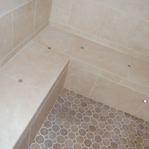 Bathroom installation in Moline, IL by Traditional Floors
