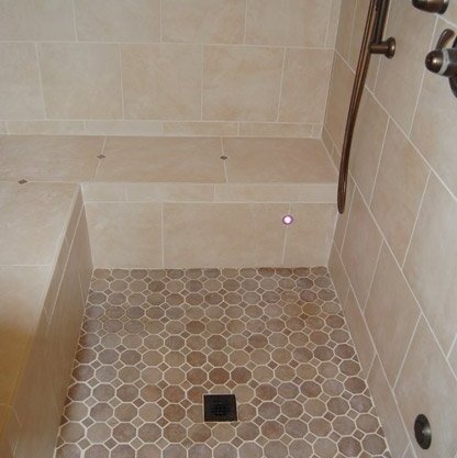 Bathroom installation in Moline, IL by Traditional Floors