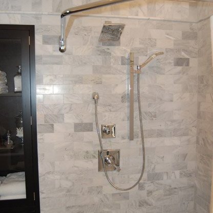 Bathroom installation in Milan, IL by Traditional Floors