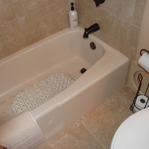 Bathroom installation in Milan, IL by Traditional Floors