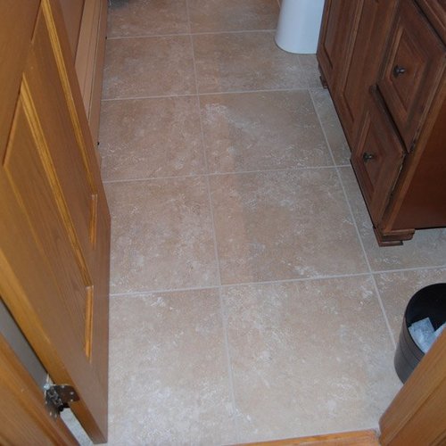 Bathroom installation in Milan, IL by Traditional Floors